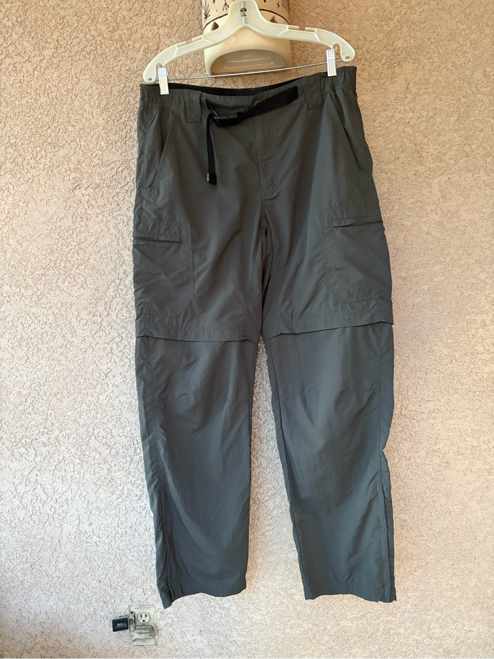 Eddie Bauer Lightweight Nylon Outdoor Pants Brown LX34